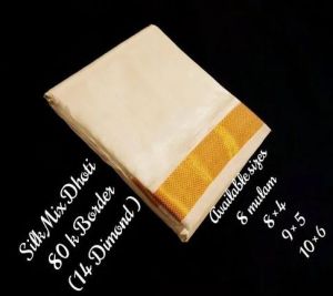 80 K Pure Mix Silk Dhotis