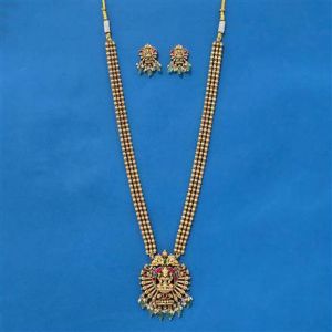 Artificial Golden Laxmi Mata Design Mangalsutra Set