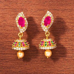 Multicolour Jhumka Eearrings