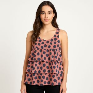Ladies Polka Dot Printed Top