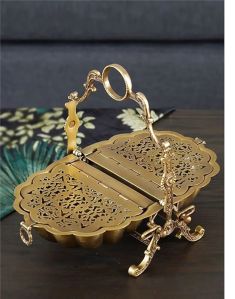 Brass Foldable Dried Fruit Basket