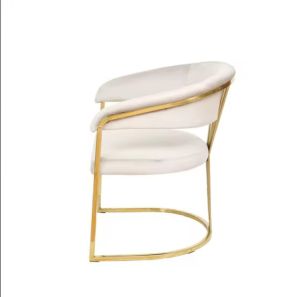 Stainless Steel Gold Restaurant Upholstery Chair