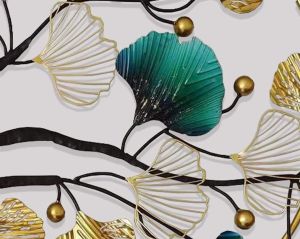 Decorative Tree Leaf Metal Wall Art