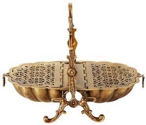 Brass Foldable Dried Fruit Basket