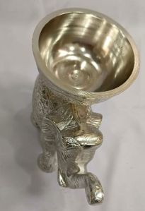 Silver Plated Elephant Shaped Aluminium Dry Fruit Box