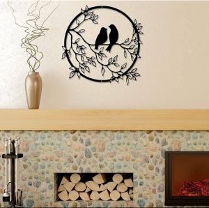 Love Birds Metal Wall Art