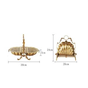 Brass Foldable Dried Fruit Basket