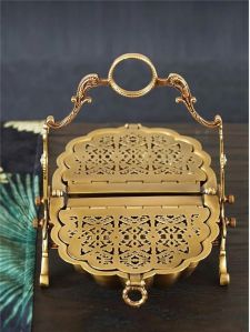 Brass Foldable Dried Fruit Basket