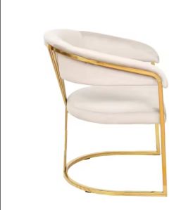 Stainless Steel Gold Restaurant Upholstery Chair