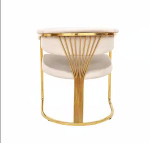 Stainless Steel Gold Restaurant Upholstery Chair