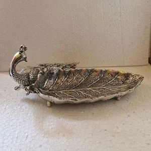 Peacock Shape Dry Fruit Serving Tray