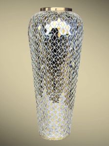Decorative Mosaic Finish Iron Flower Vase