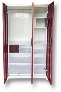 3 Door Stainless Steel Almirah