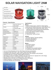 Aldoux Marine Solar Navigation Light