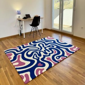 Woolen Rectangular 3d Carpet