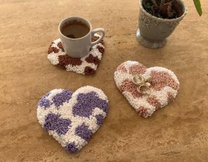 Heard Shape Tea Coaster