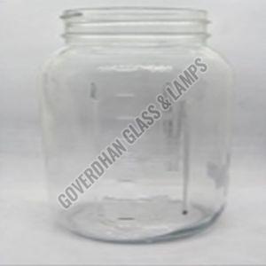 1000 Ml Embossed Glass Jar