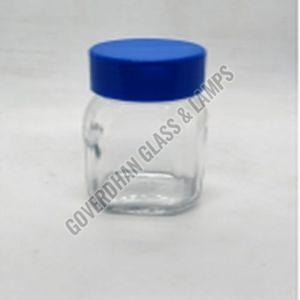 100 Ml Honey Square Glass Jar