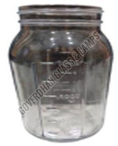 1500 Ml Embossed Glass Jar