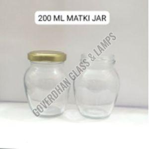 200 Ml Glass Matki Jar