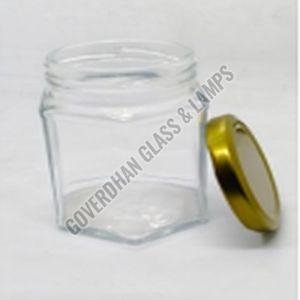 200 Ml Hexa Glass Jar