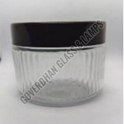 350 Ml Plain Round Glass Screw Jar
