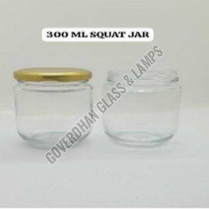 300 Ml Round Glass Jar