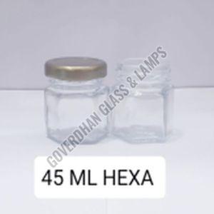 45 Ml Hexa Glass Jar