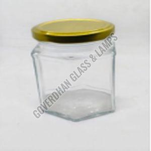 200 Ml Hexa Glass Jar