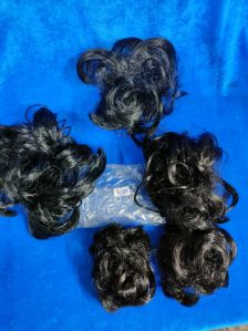 Black Synthetic Ruffle Hair Extension