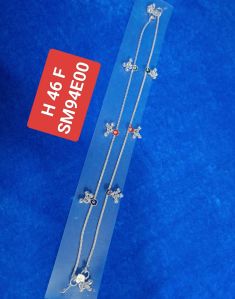 Designer Artificial Women Silver Payal