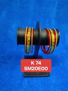 Round Multicolor Plastic Bangle