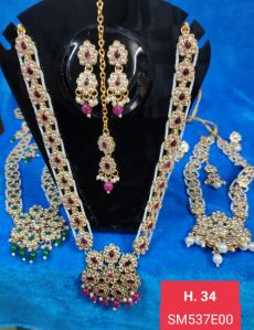 Royal Rajwadi Style Kundan Necklace Set
