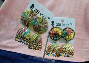 Traditional Kundan Stone Artificial Ladies Earring