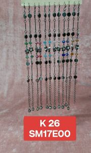 Trendy Oxidised Silver Chain Bracelet