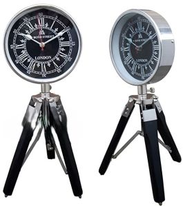 Mini Clock OF Wooden Stand OF 49 Street Bond London Clock