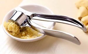Stainless Steel Garlic Press Crusher