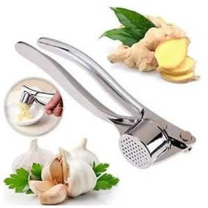 Stainless Steel Garlic Press Crusher