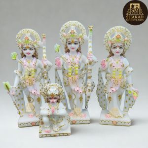 RAM Darbar Marble Moorti Set