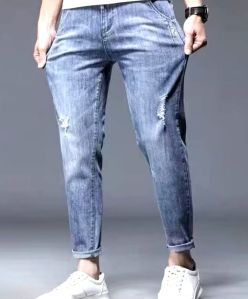 Mens Faded Straight Fit Jeans