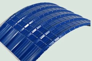 Blue Color Coated Curved Roofing Sheet