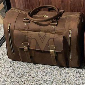 MGE-DB-07 Leather Duffle Bags