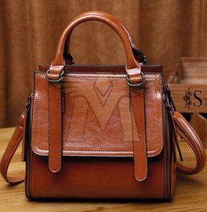 MGE-WHB-FT06 Brown Woman Leather Handbags