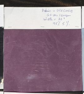 160 GSM Purple Viscose Fabric