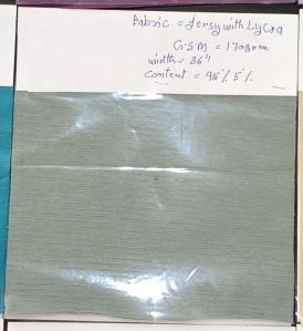 170 GSM Grey Jersey Lycra Fabric
