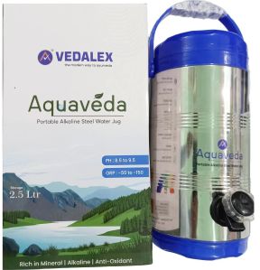 Aquaveda Vedalex Portable Alkaline Steel Water Jug
