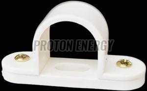 25mm White PVC Saddle