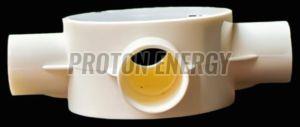 20mm PVC 4 Way Short Junction Box