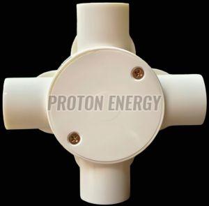 25mm PVC 4 Way Short Junction Box