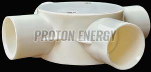 25mm PVC 4 Way Short Junction Box